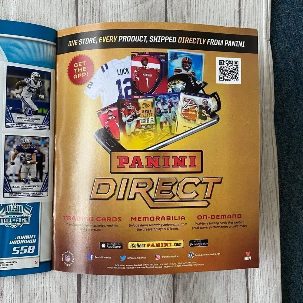 NFL 2019 sticker album book brand new